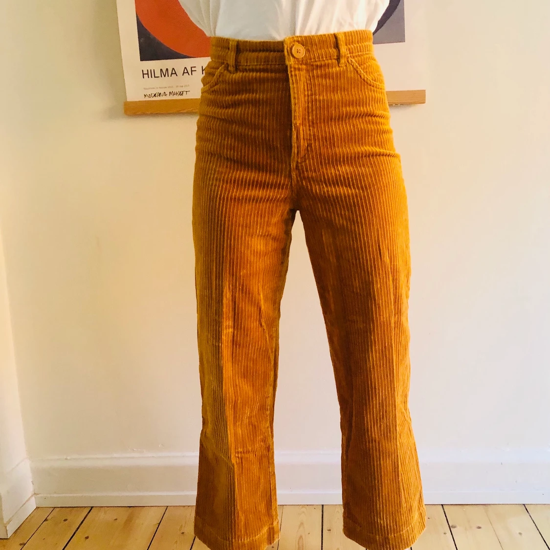 Senapsgula manchesterbyxor Monki strl 36 - 91