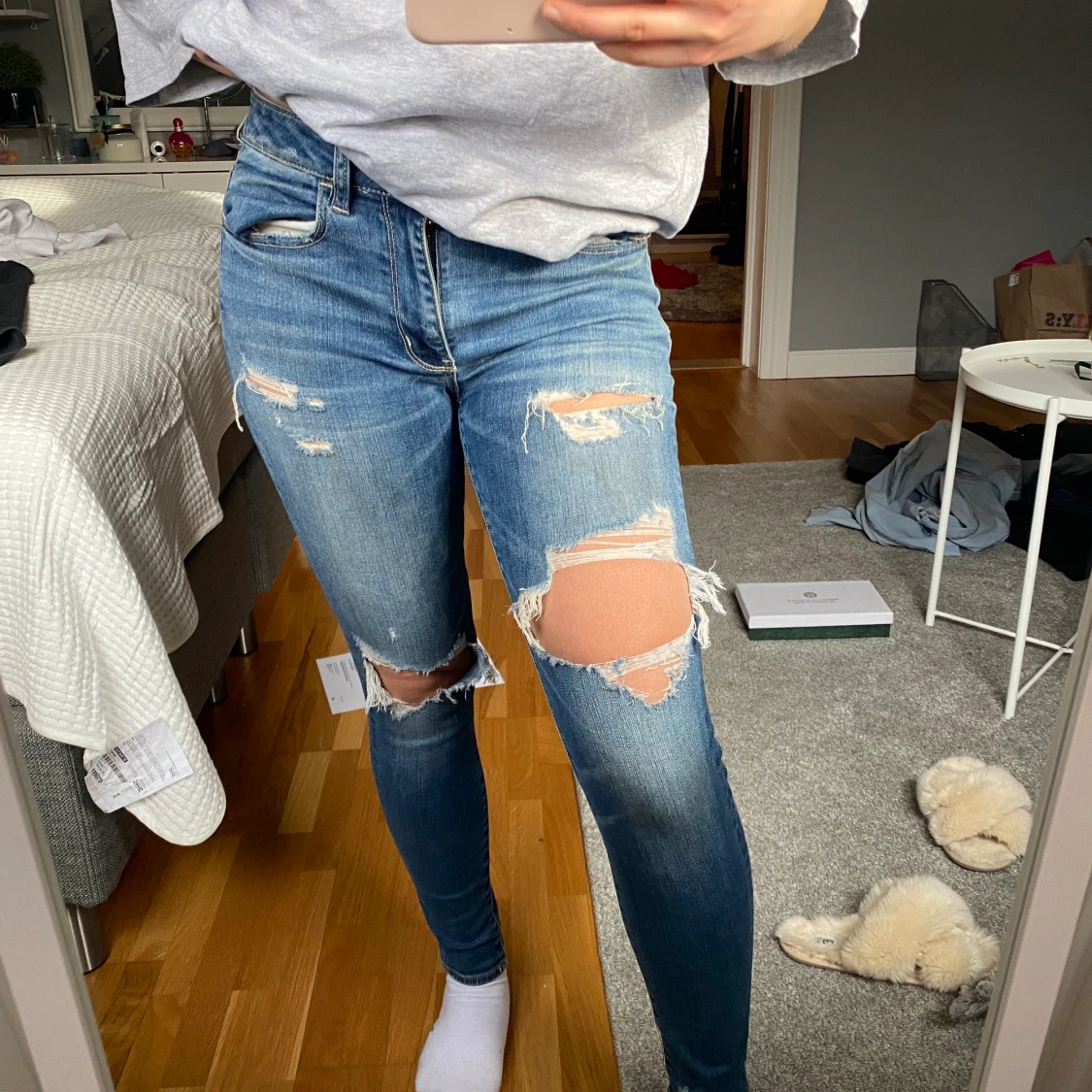 Slitna jeans storlek s - 91