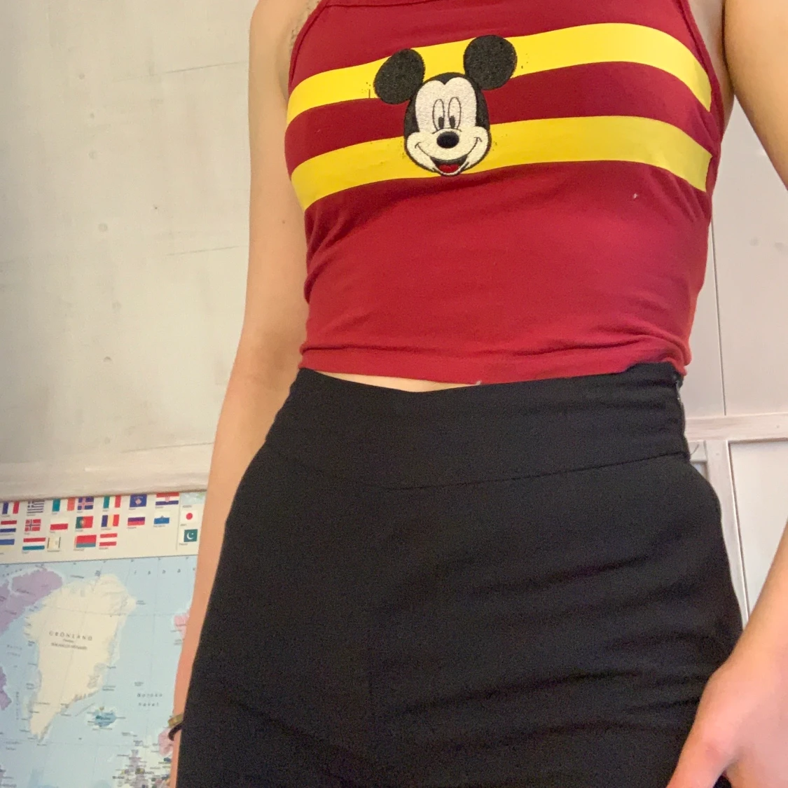 Rött linne med Mussepigg