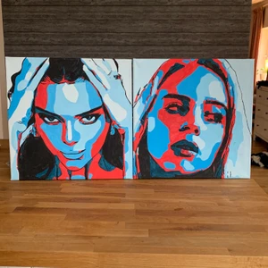 Tavlor  - Tänkte kolla om någon var intresserad av att köpa en sån här tavla! Dom är 40x40cm. Jag har även gjort dom själv. Om du är intresserad skriv gärna privat, det går även att köpa i annan storlek om du skulle vilja ha en större! Jag möter även upp i Karlstad!