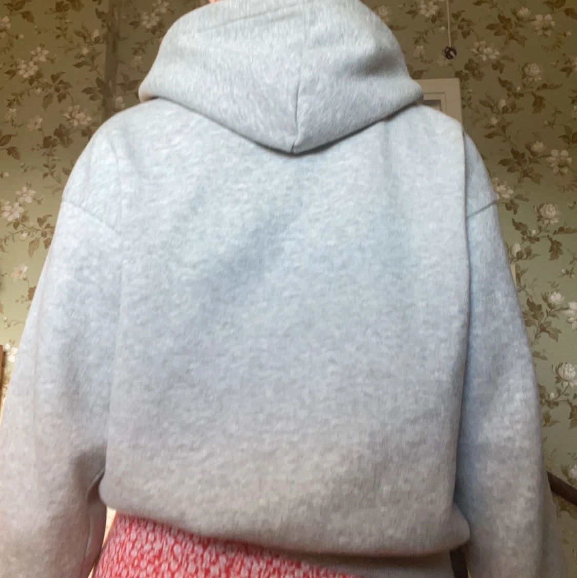 Grå zip hoodie - 90