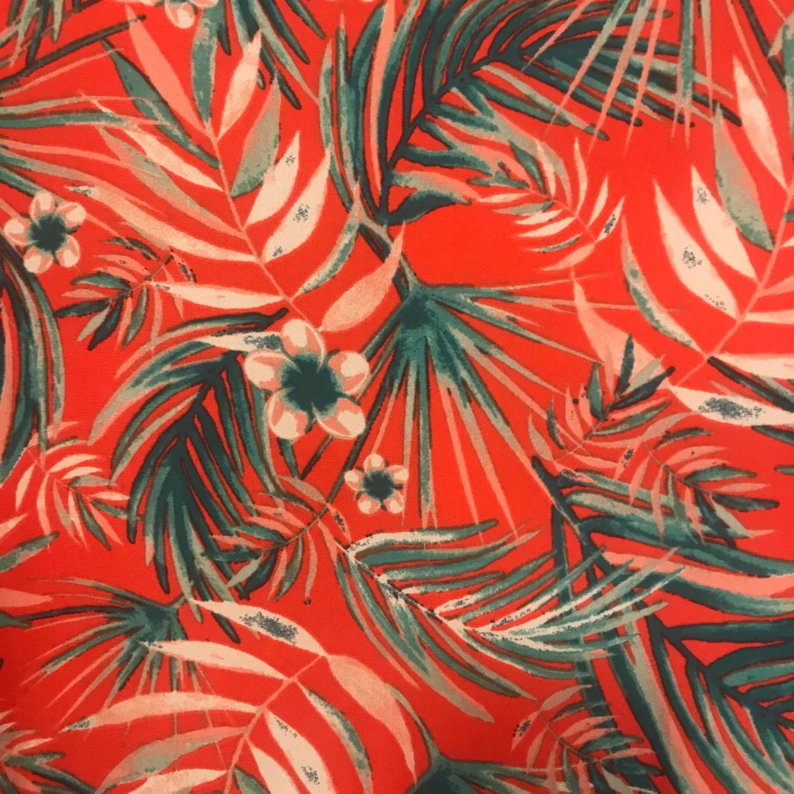 Pink summer blouse with flower print - 90