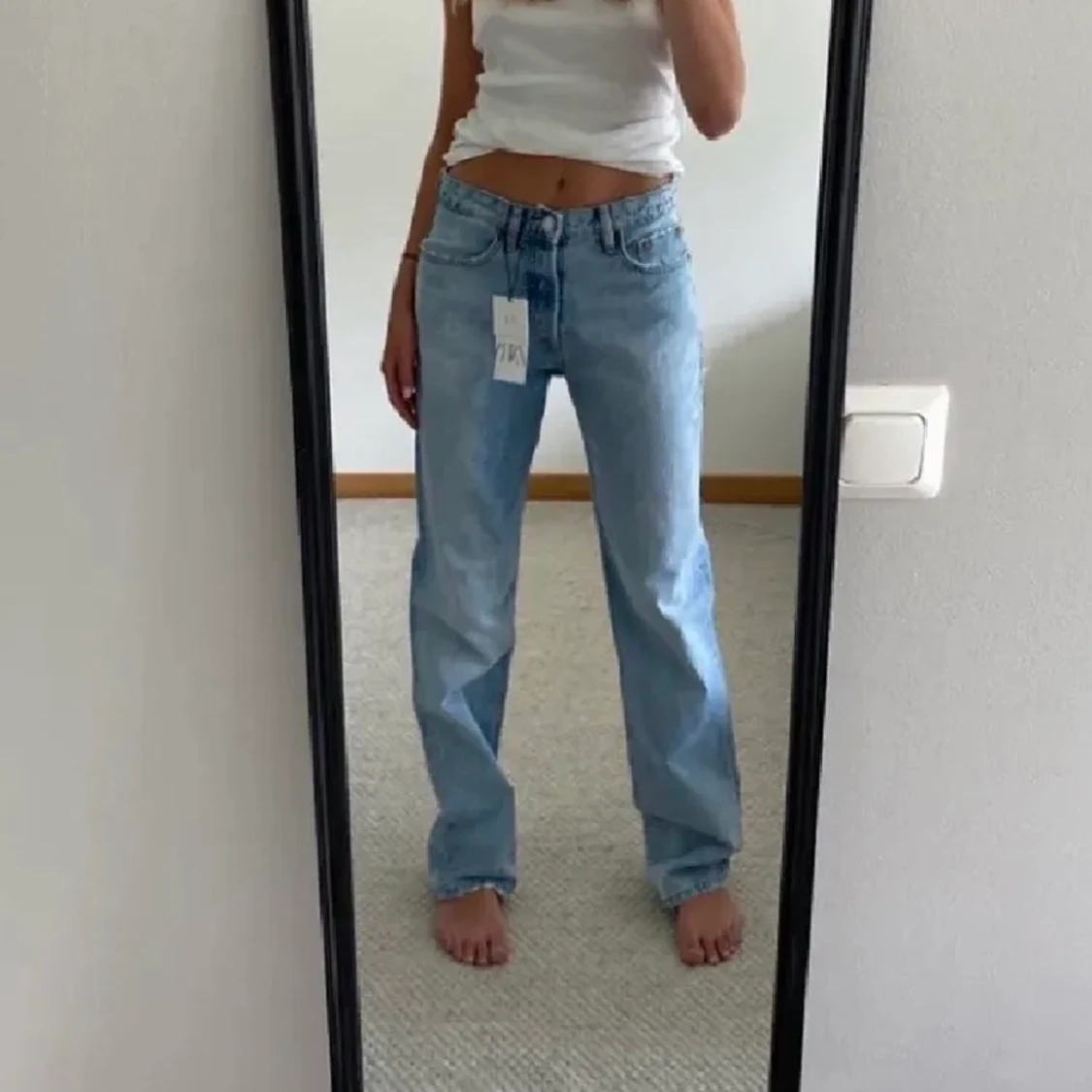 Zara mid rise jeans