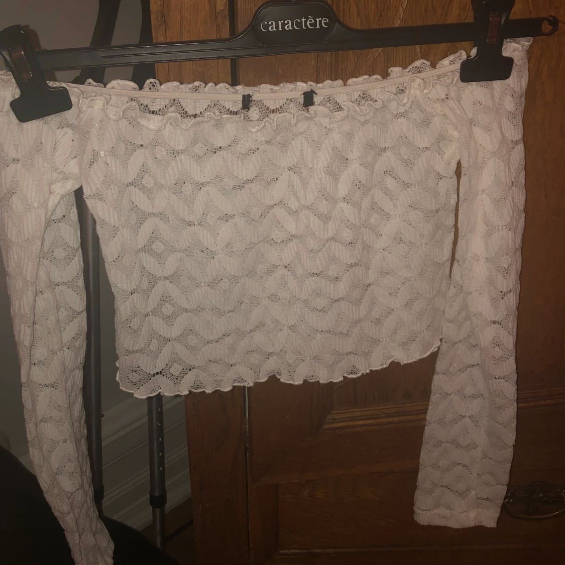 Vit croppad topp - 90