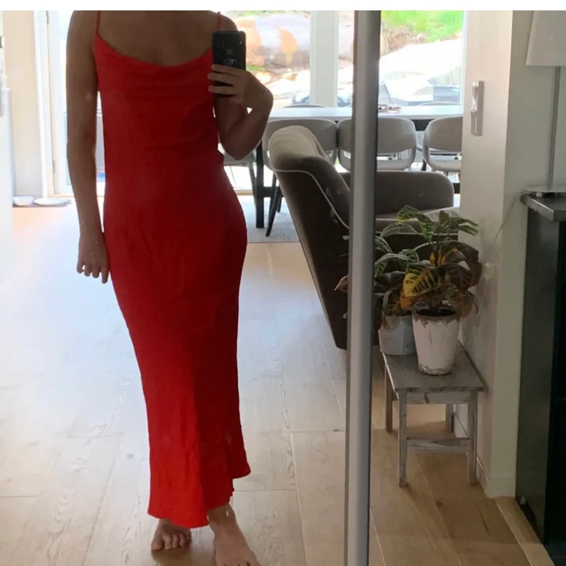 Röd klänning - 90