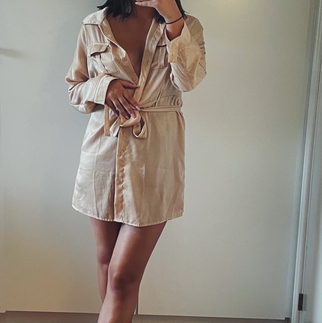 Skjortklänning från Missguided 