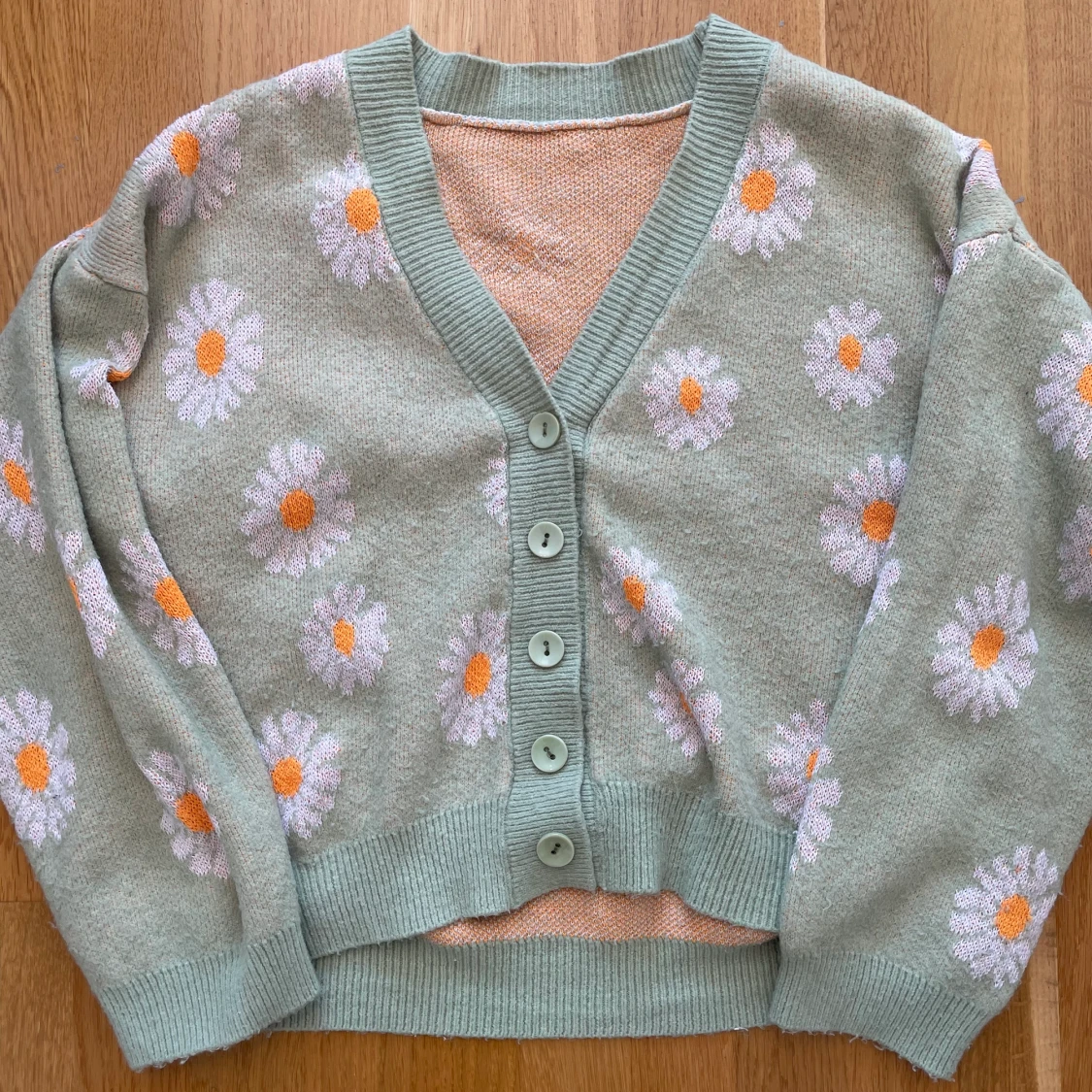 blommig grön kofta🌱🌿☘️ - 91