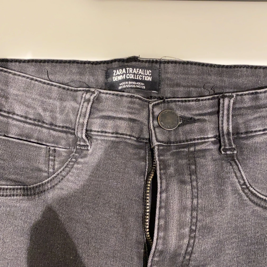 Jeans Zara size 38 grey dark - 91