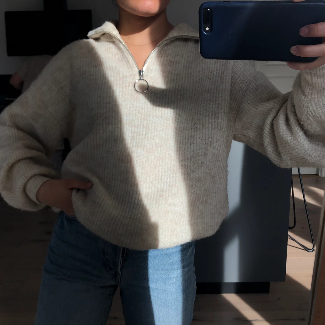 Stickad tröja/sweater - 90