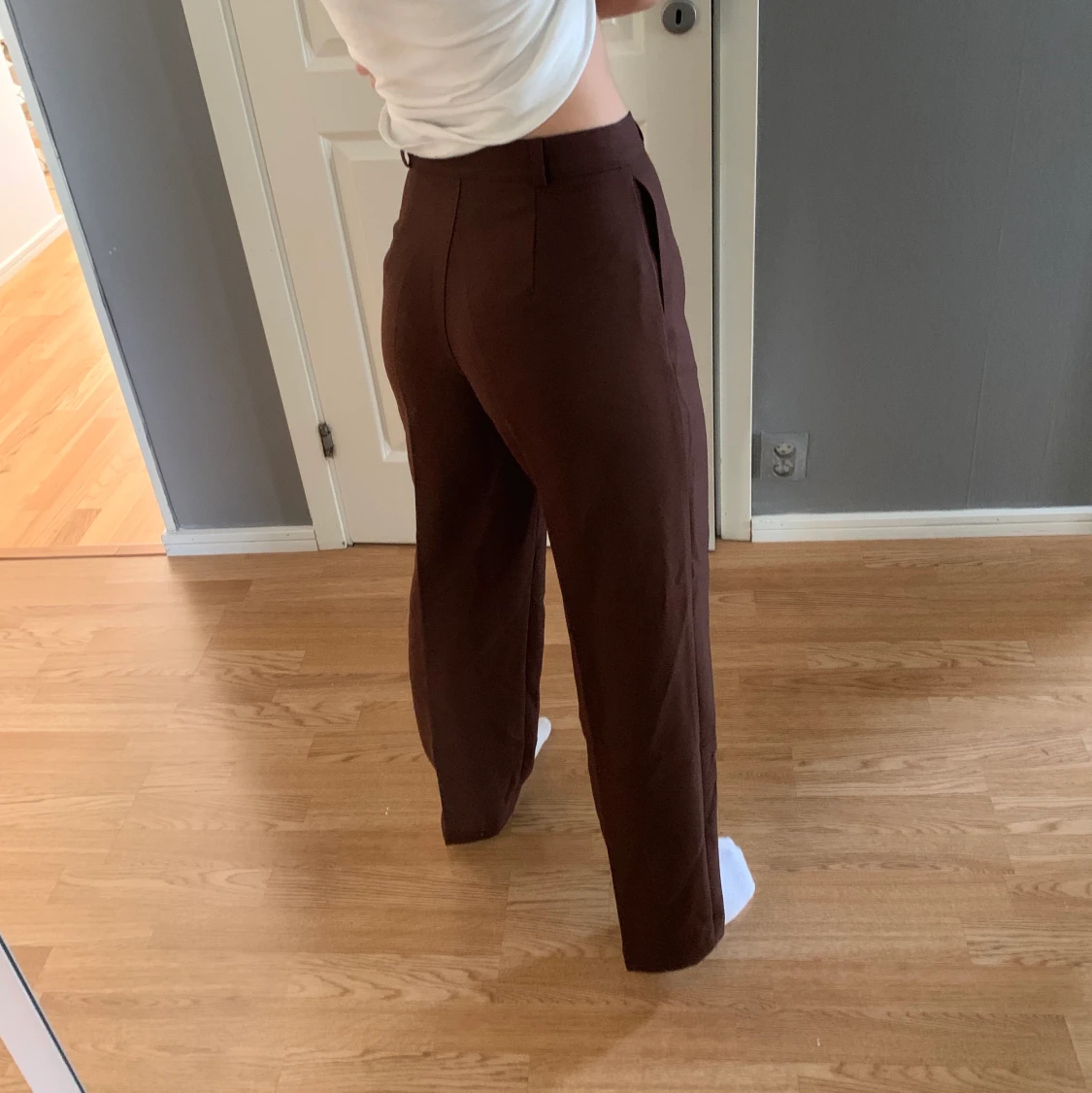 Bruna kostymbyxor  - 90