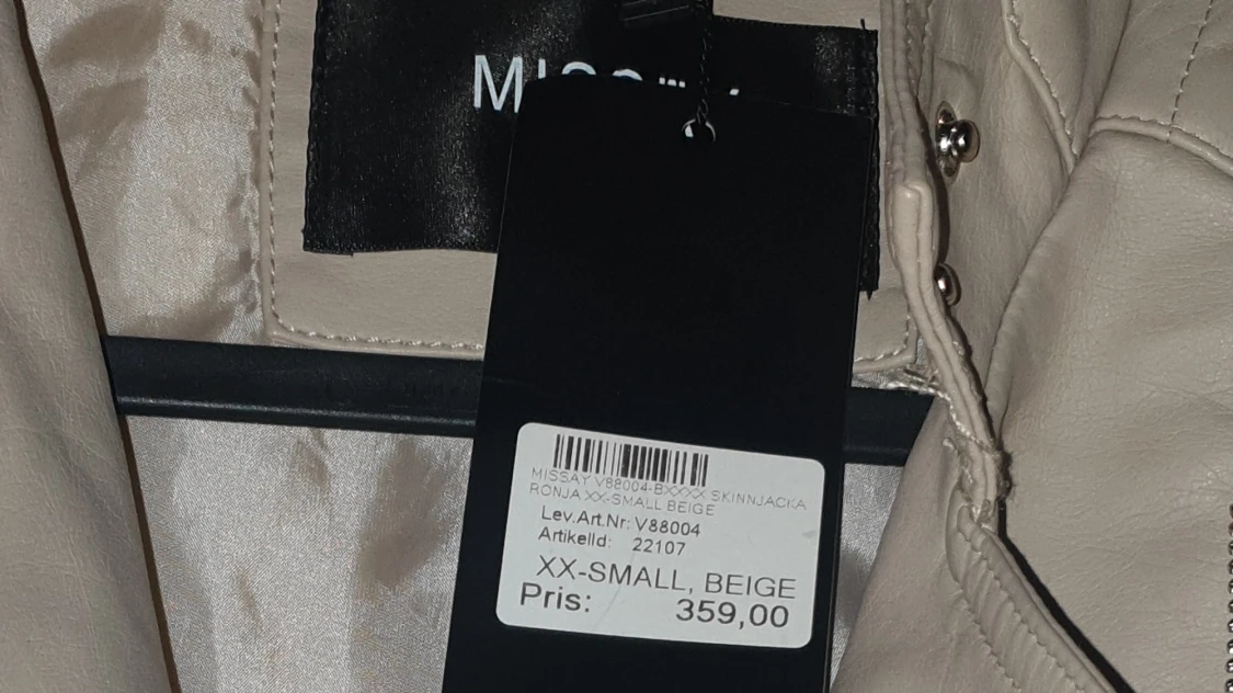 Beige skinnjacka  - 91