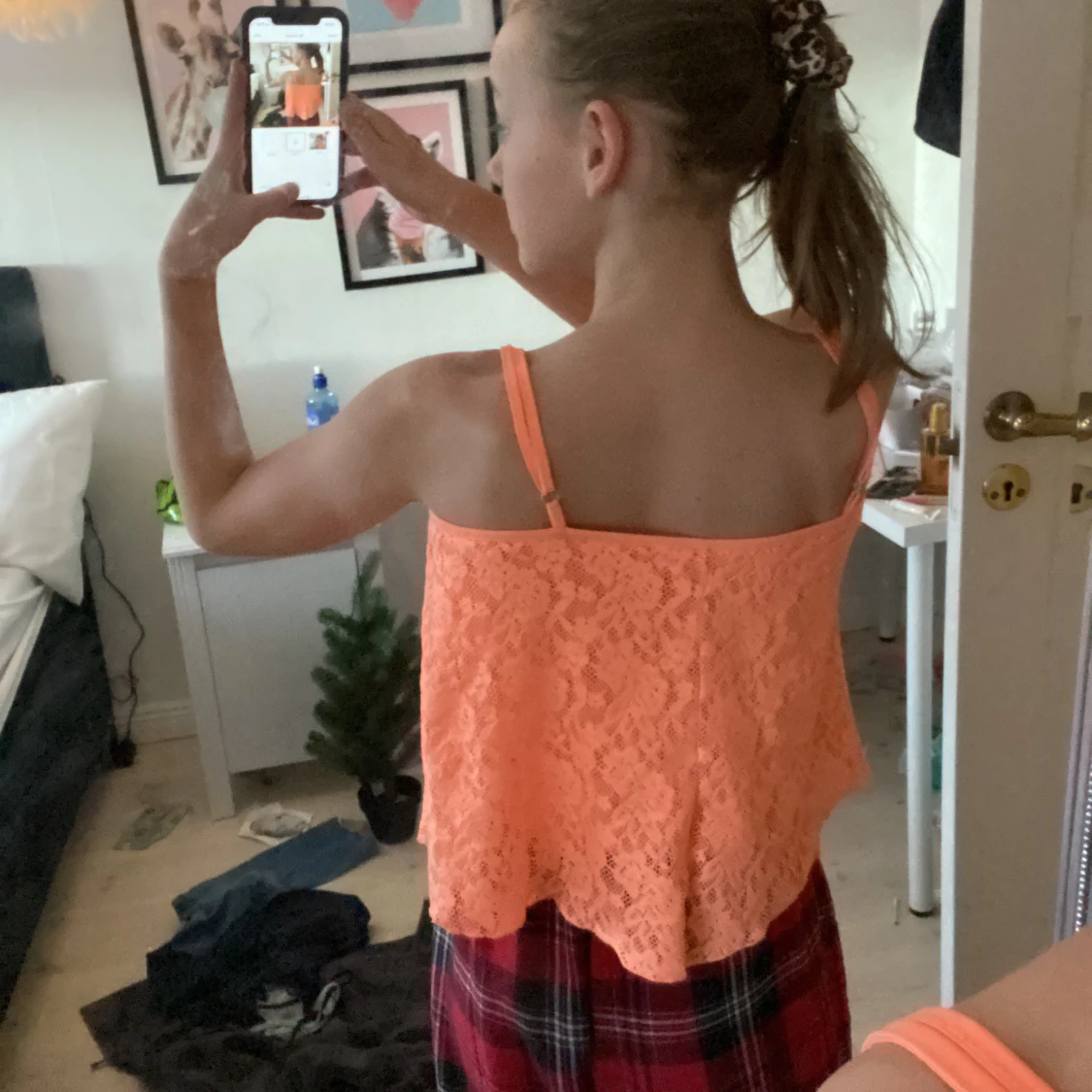 Neon rosa volang topp💐 - 90