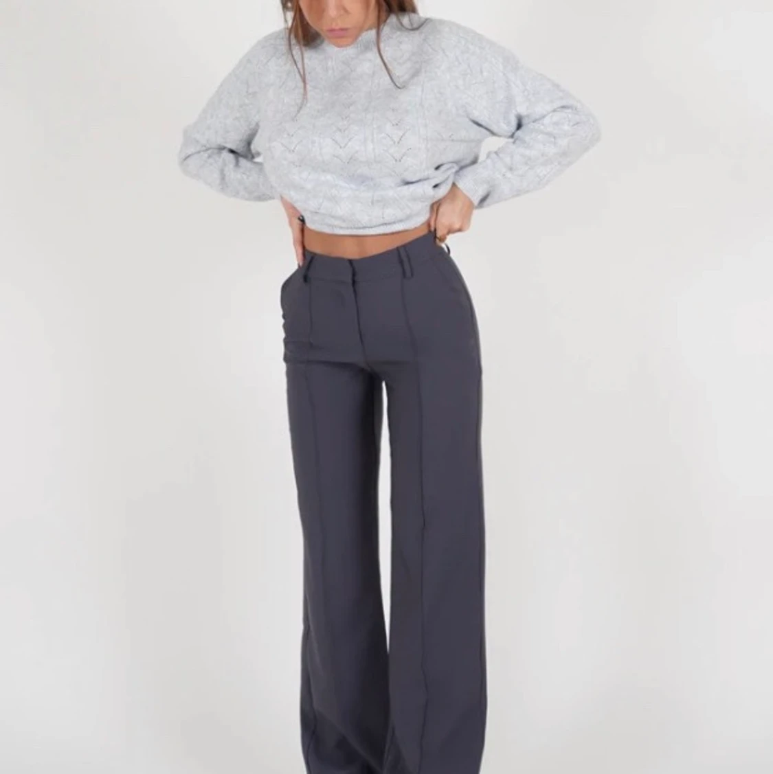 Venderbys darkgrey kostymbyxor  - 90