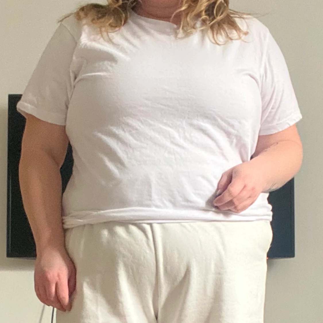 Vit T-shirt storlek XL - 90