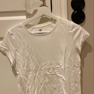 Vit basic t-shirt - Vit basic t-shirt från Hm. Kan skickas om köpare står för frakt