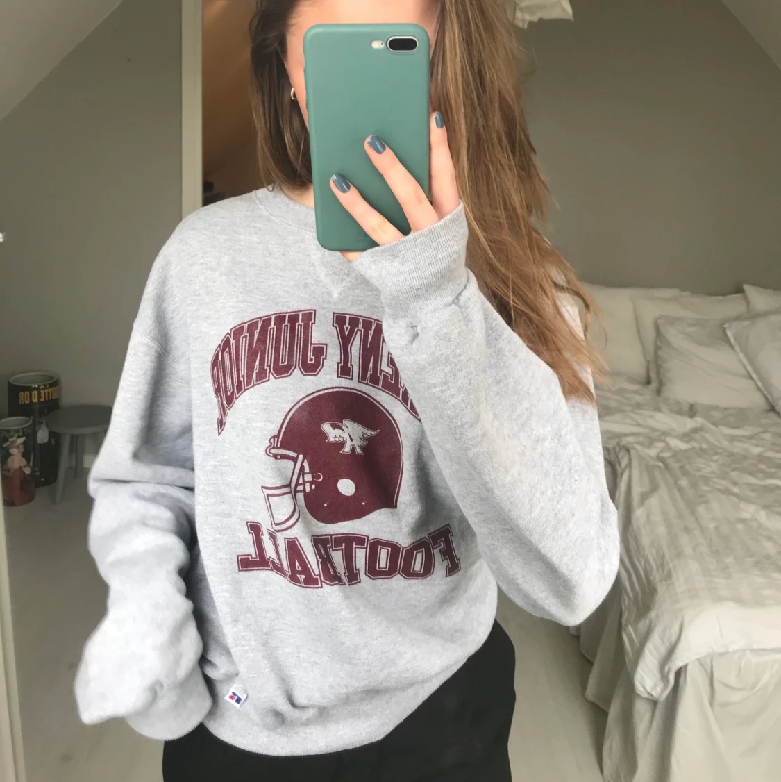 Vintage collegetröja oversized - 90