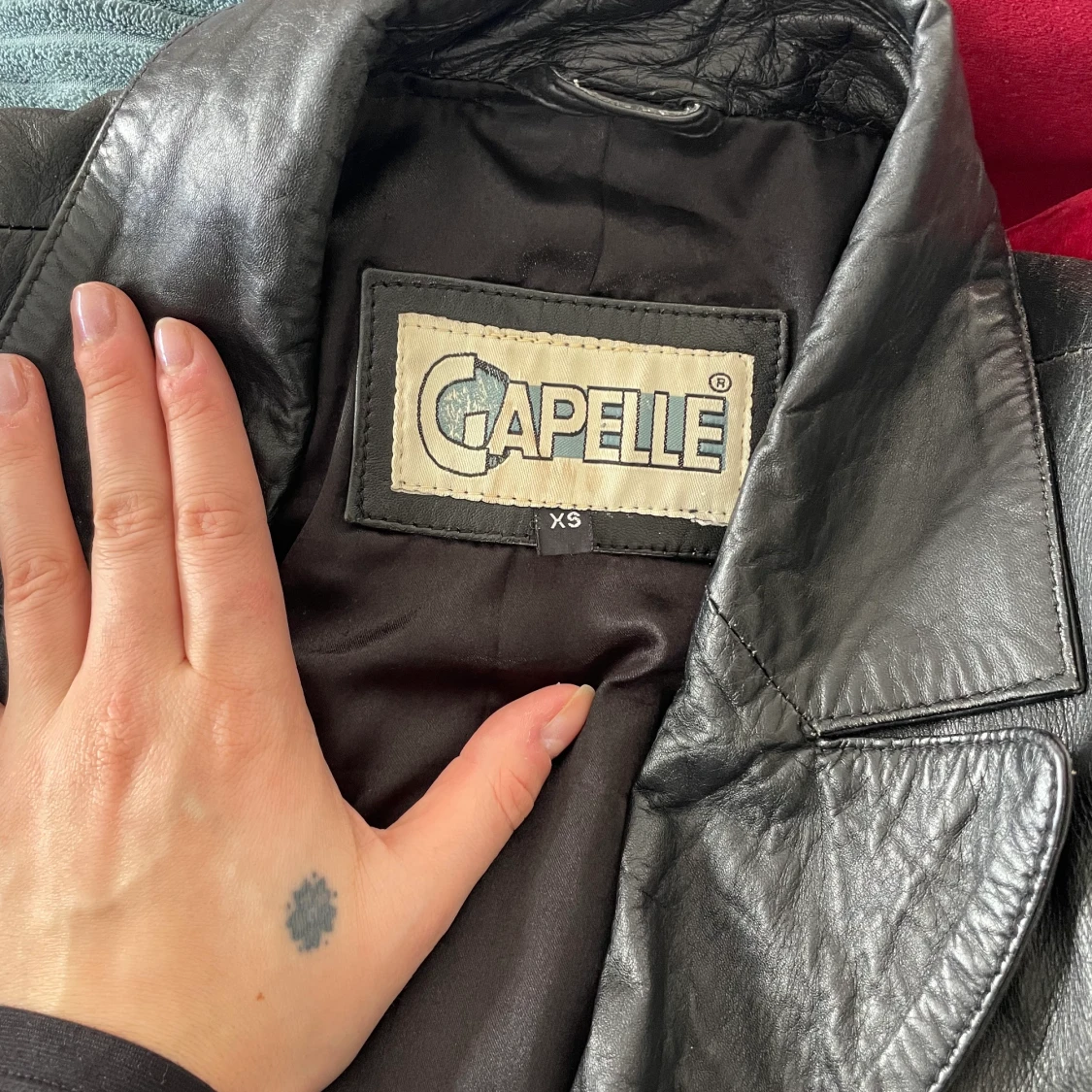 Skinnjacka vintage - 90