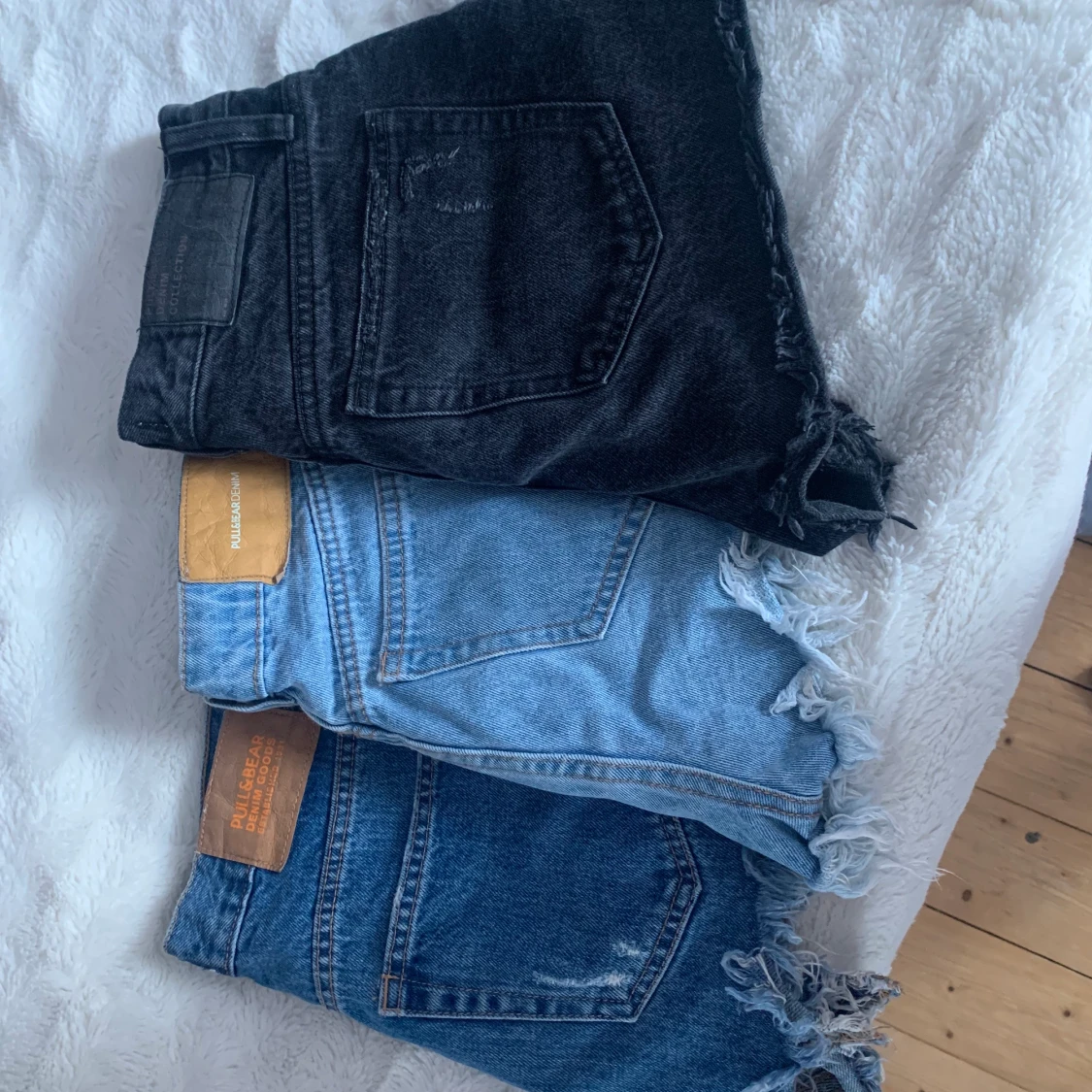 3-par jeansshorts - 90
