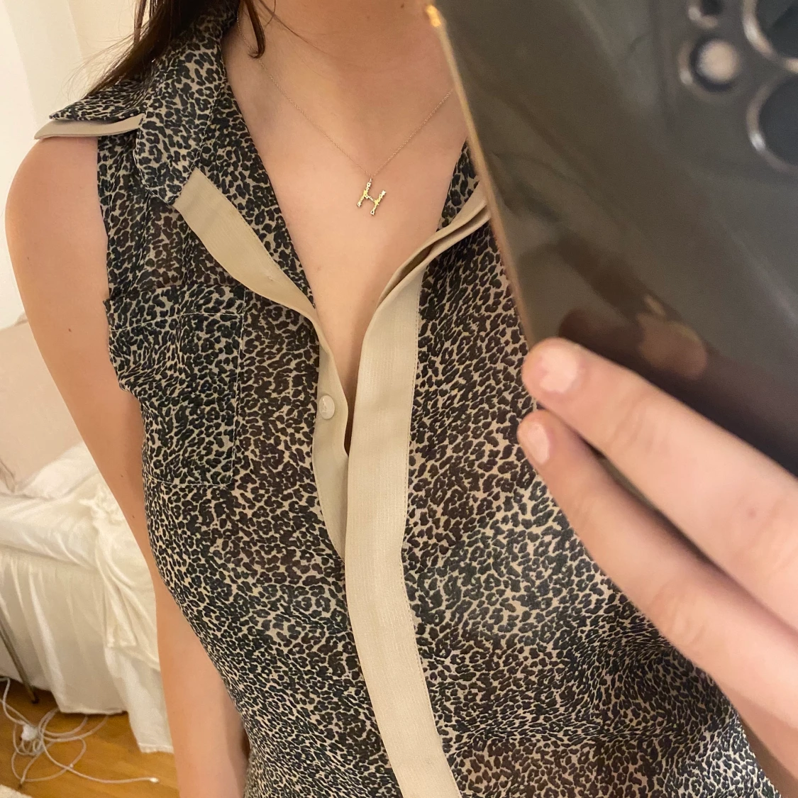 Topp med mönster - 90