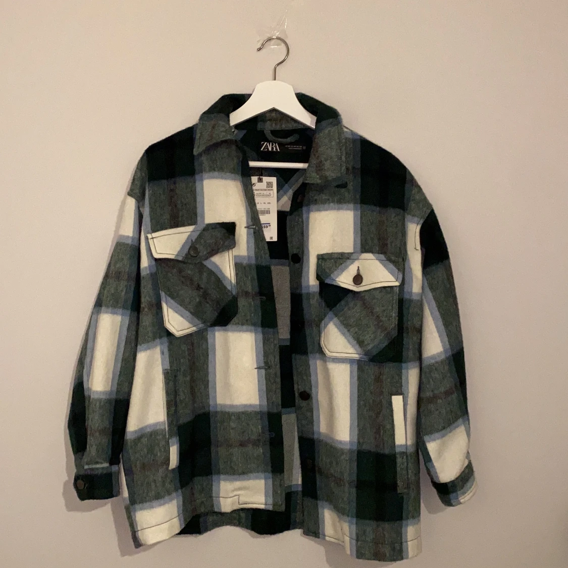 Rutig vårjacka från Zara st. XS