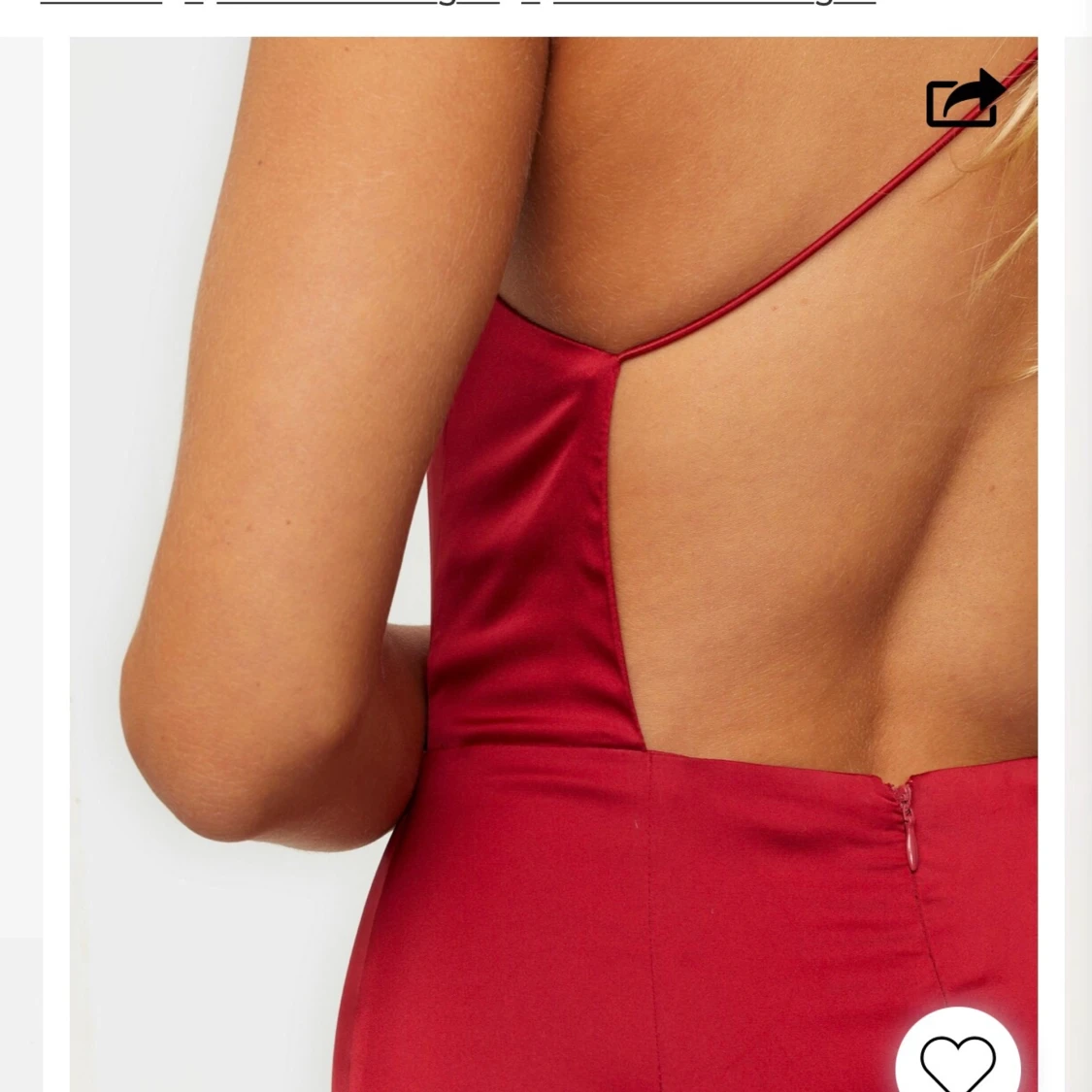 WATERFALL DRESS RÖD HELT NY - 91