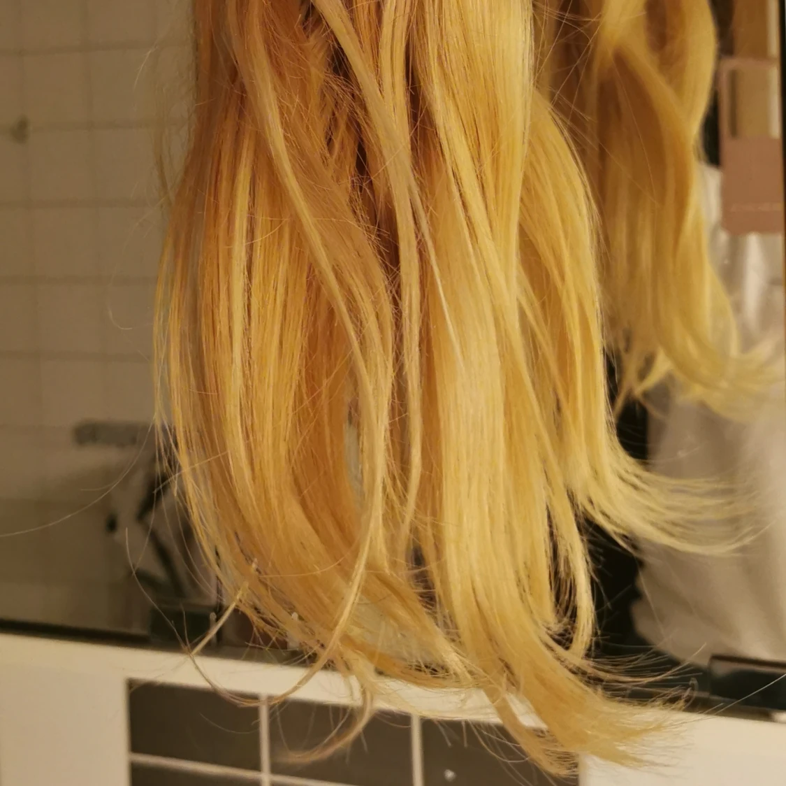 Slingblondt tejp hår, 78 delar  - 91