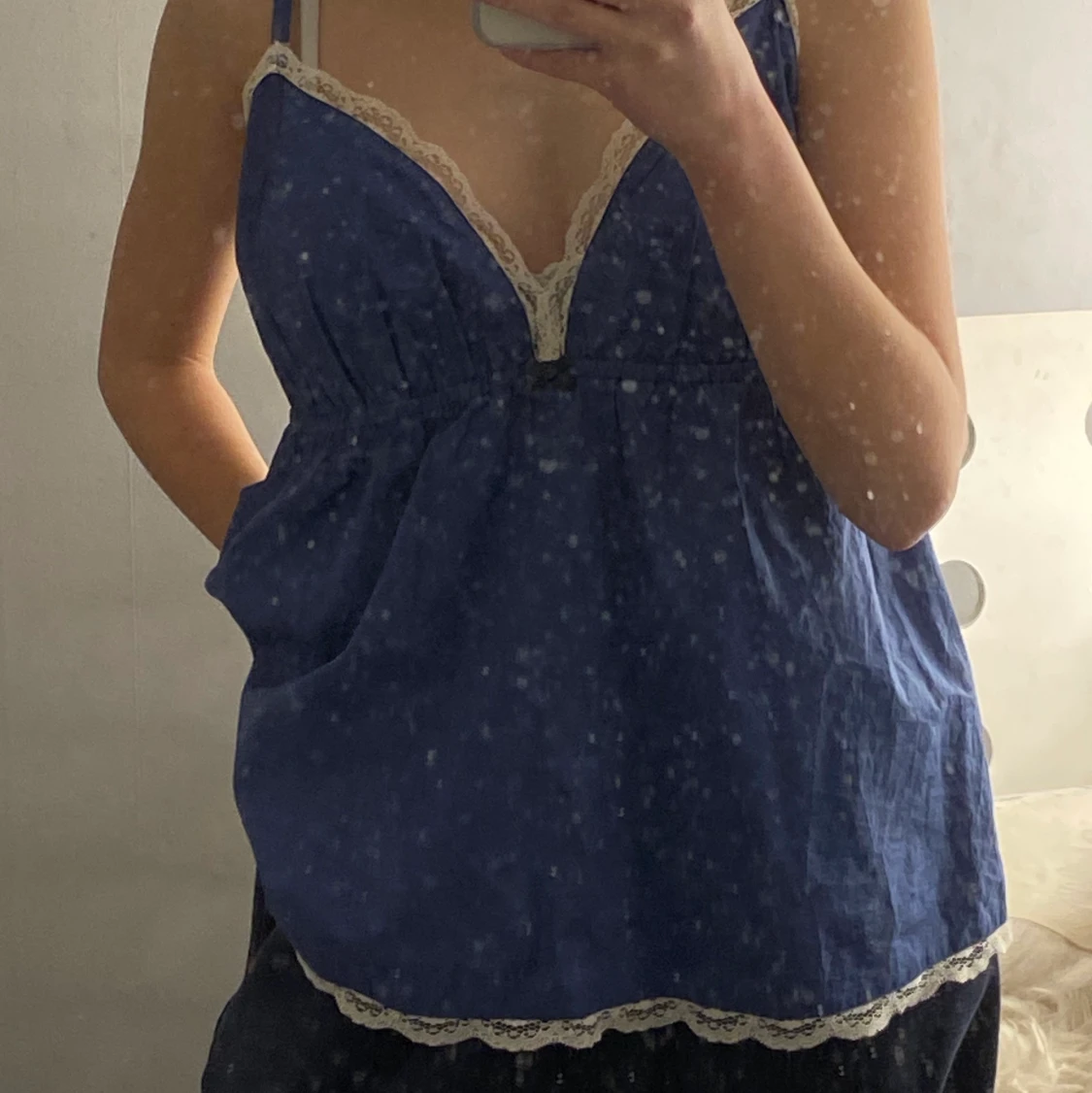 blå odd molly topp - 90