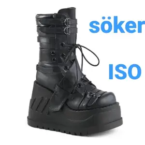 Söker dessa demonia stomp-26 till rimligt pris i storlek 36-37. Kan mötas upp i Stockholm eller betalar gärna frakt!  In search of these Demonia stomp-26 boots for a reasonable price. I'm looking for size EU36-37 / UK3-4 / US6-7. I can meet up in Stockholm or I will gladly pay the shipping fee!