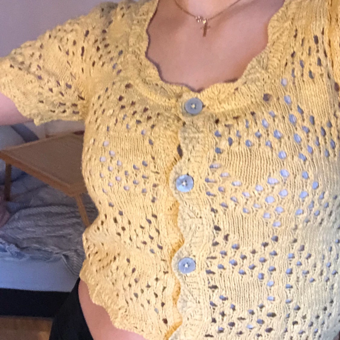 Super söt stickad top storlek s