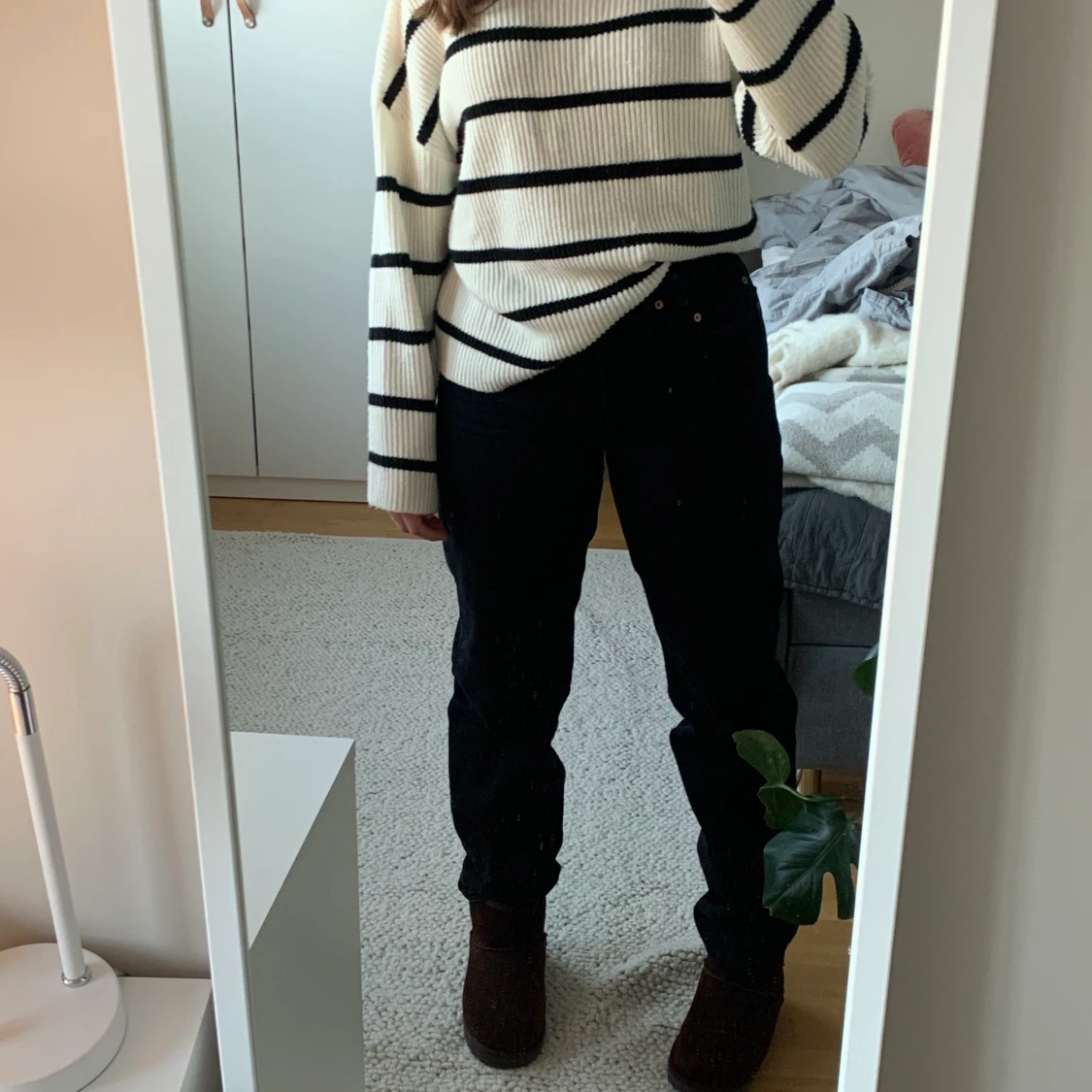 Randig stickad tröja - 91