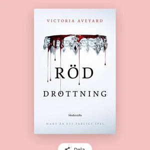 Röd drottning del 1 - Bra skick! 🌟 säljs pga att boken inte riktigt är i min smak. Orginalpris 69kr