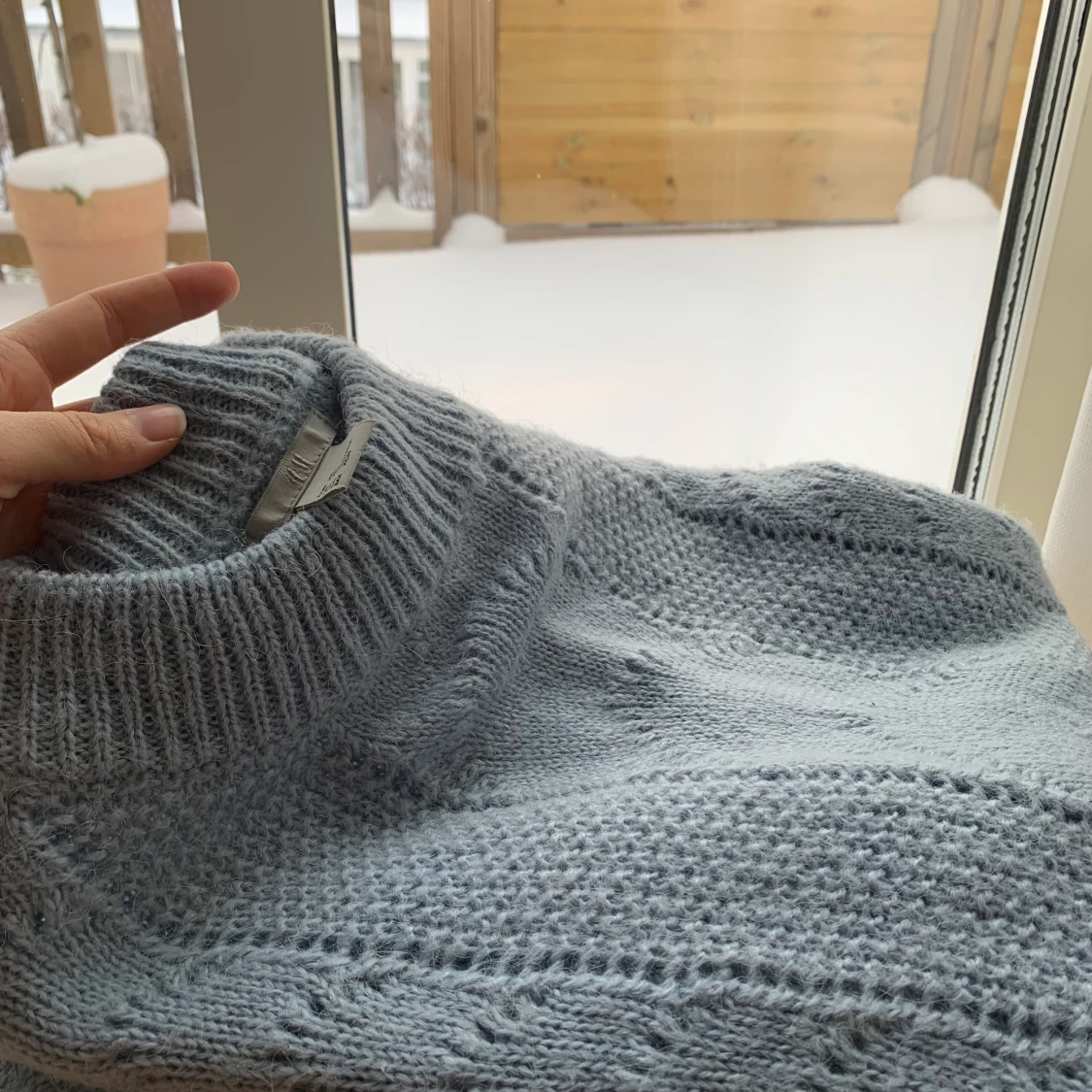 Stickad tröja, halvpolo H&M - 91