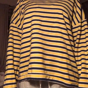 Striped sweatshirt  - Randig croppad hoodie