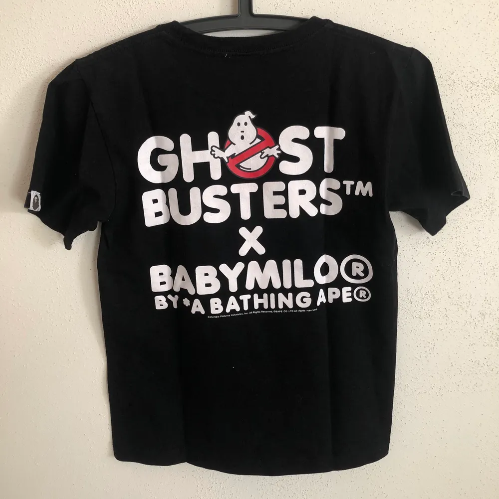 Women’s Vintage Bape / Baby Milo x Ghostbusters T-Shirt  Size small, women’s fit.  Great condition, no flaws or damage.  DM if you need exact size measurements.   Buyer pays for all shipping costs. All items sent with tracking number.   No swaps, no trades, no offers. . T-shirts.