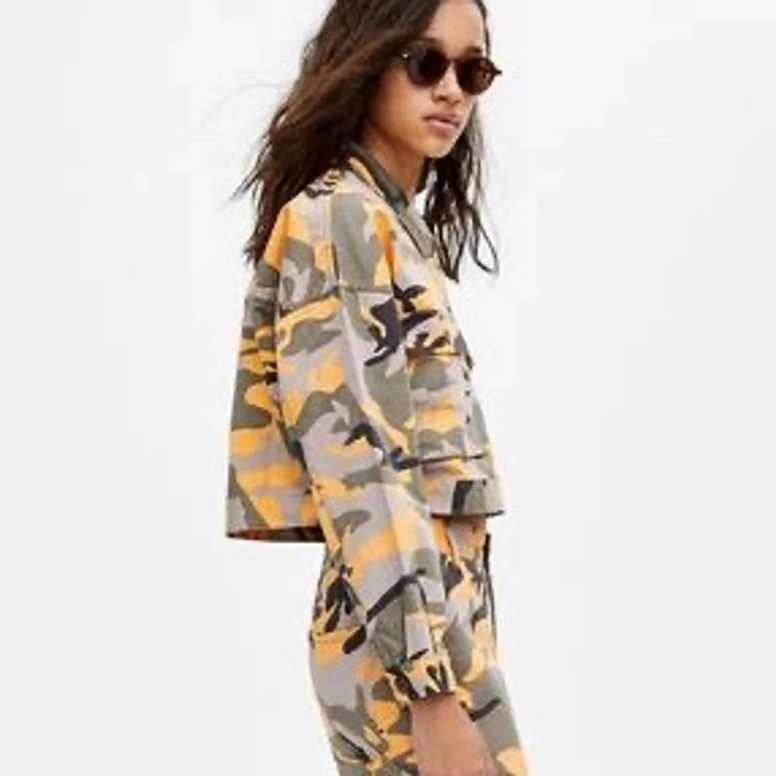 Kamouflage jeans jacka  - 90