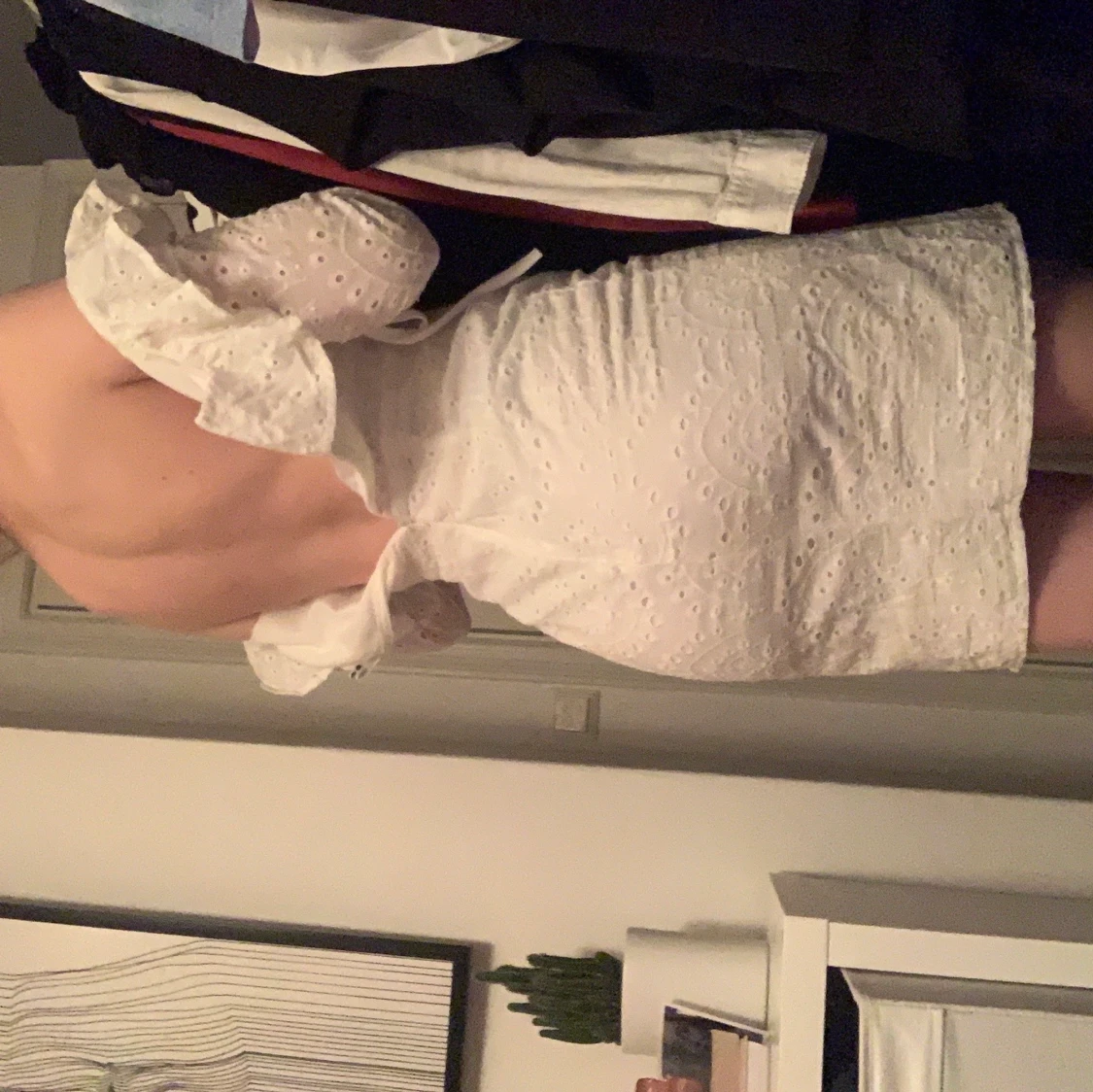 Vit spetsklänning - 91