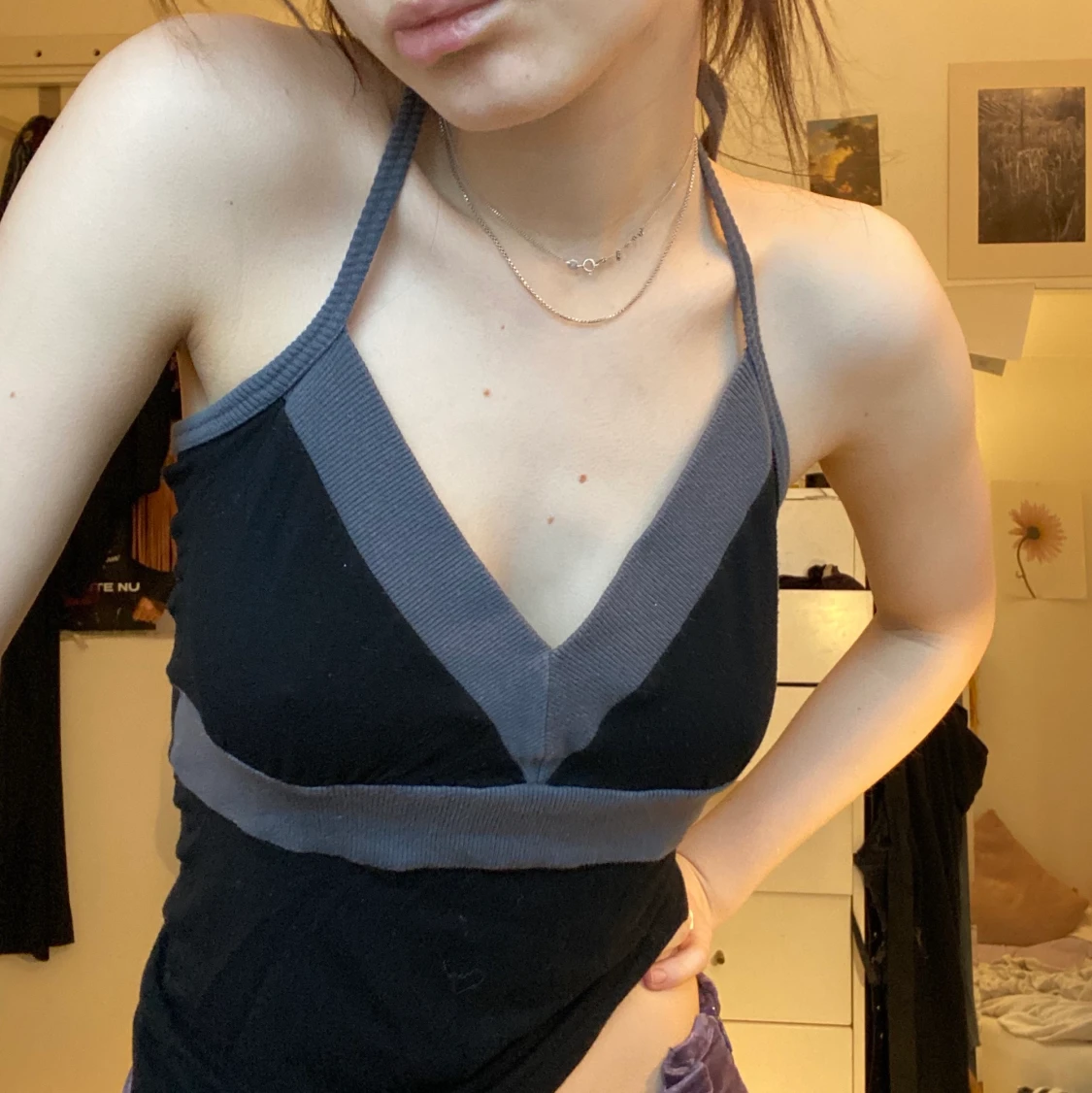 Halterneck linne - 91