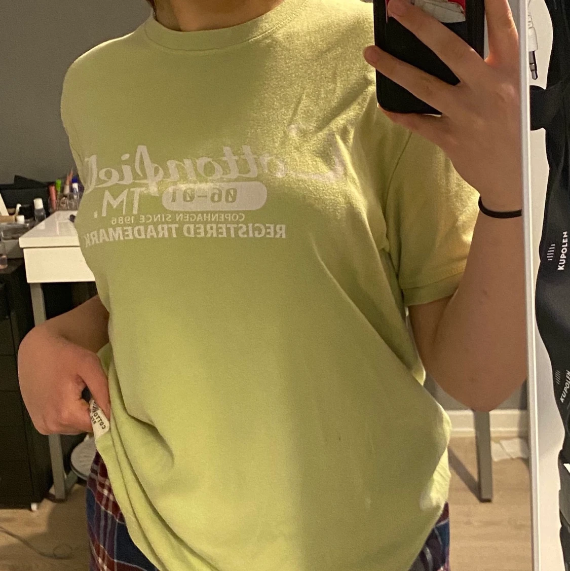 Oversized T-shirt, grön - 90