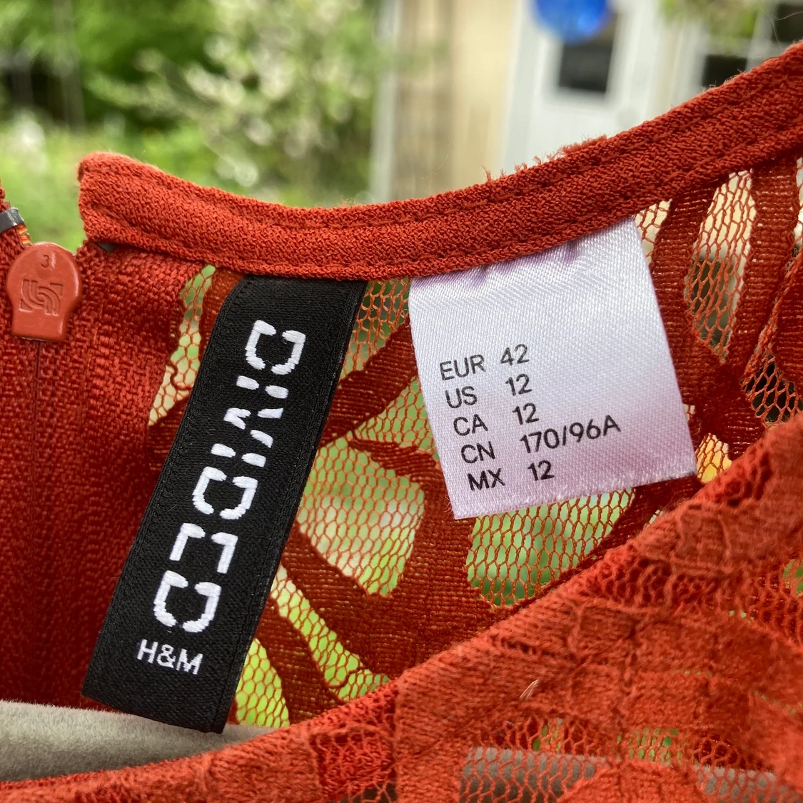 Spetsklänning i koppar - 91