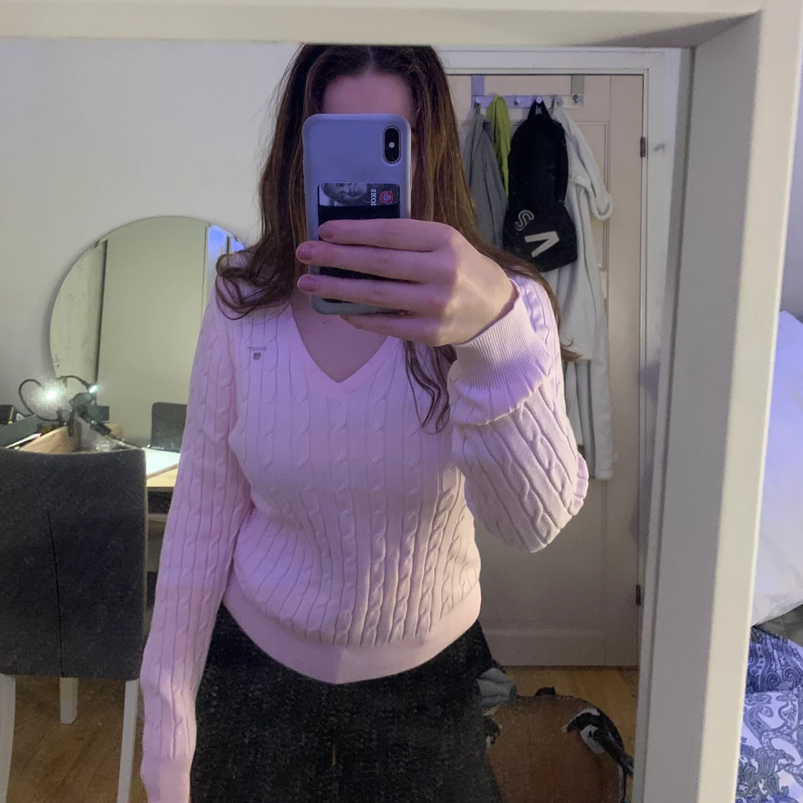 Gant kabelstickad storlek M - 91