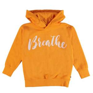 snygg orange hoodie med texen ”breathe”. Sällan använd alltså i bra skick.