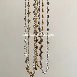 Jolie halsband med ⭐️ eller ❤️mönster - 99kr (+frakt VARIERAR!) | ☆ Rostfritt stål⛓ | ☆ Tål vatten🛁 | ☆ Nickelfria🧸 | ☆ Slitstarka och tåliga🔗💪 | EGNA BILDER
