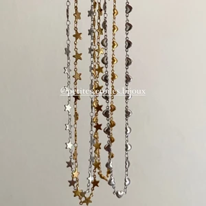 ⭐️-HALSBAND & ❤️-HALSBAND - Jolie halsband med ⭐️ eller ❤️mönster - 99kr (+frakt VARIERAR!) | ☆ Rostfritt stål⛓ | ☆ Tål vatten🛁 | ☆ Nickelfria🧸 | ☆ Slitstarka och tåliga🔗💪 | EGNA BILDER