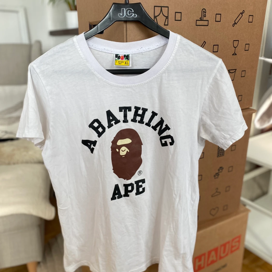 Bape vit t-shirt  - 90