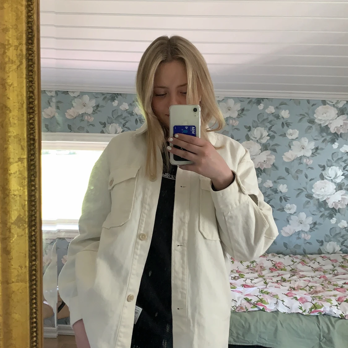 oversized jeansjacka HM, strl S