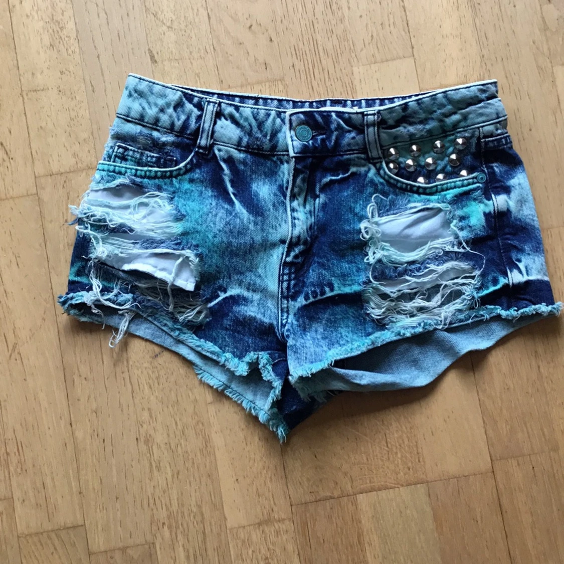 Summer damaged kort jeans - 90