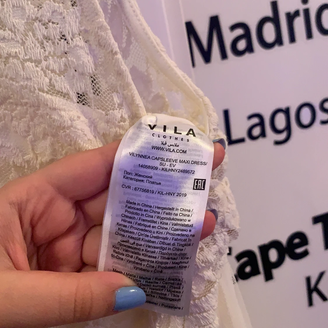 Lång sommar klänning  - 90