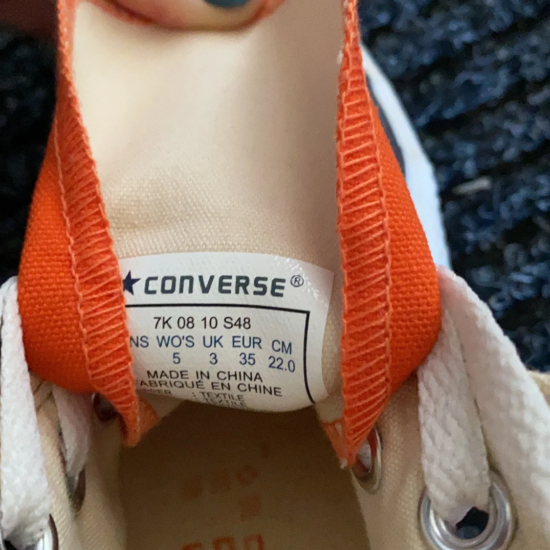 Orangea Converse Storlek 35 - 91