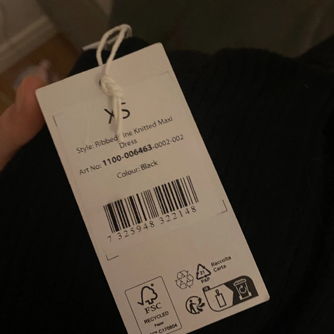 Ribbad maxiklänning - 91