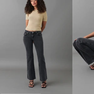 Y2k lågmidjade jeans - Så snygga gråa lågmidjade jeans med coola fickor från ginatricot💕💕de är i princip oanvända och har inga skavanker alls. Använd köp nu!💕